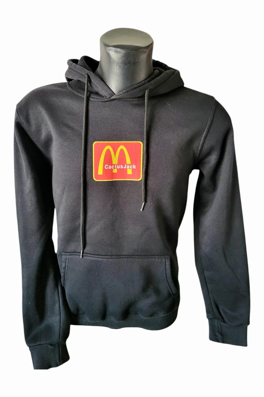 hoodie cactus jack x mcdonald's noir sweat à capuche travis scott rap us